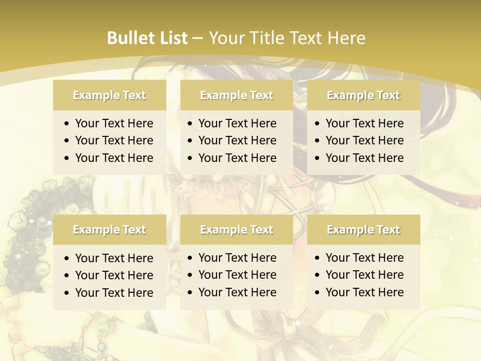 A Woman In A White Dress With Long Hair PowerPoint Template