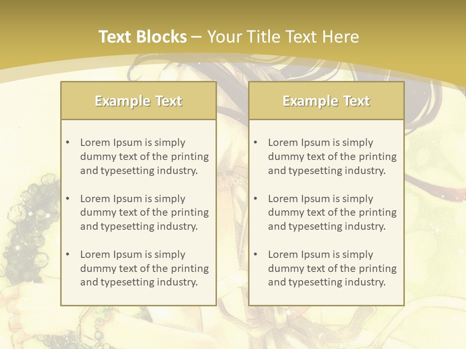 A Woman In A White Dress With Long Hair PowerPoint Template