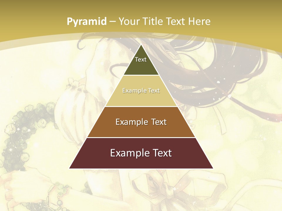 A Woman In A White Dress With Long Hair PowerPoint Template