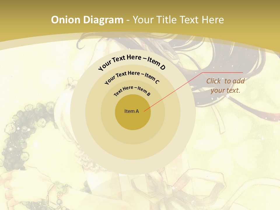 A Woman In A White Dress With Long Hair PowerPoint Template