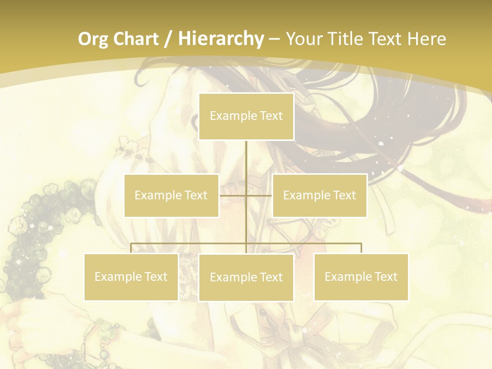 A Woman In A White Dress With Long Hair PowerPoint Template