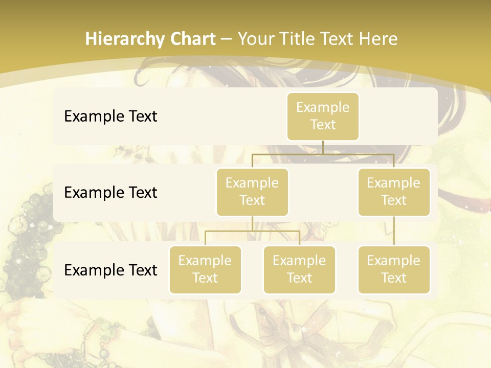 A Woman In A White Dress With Long Hair PowerPoint Template