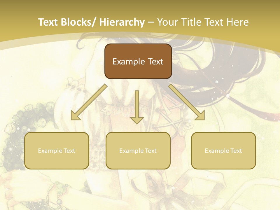 A Woman In A White Dress With Long Hair PowerPoint Template