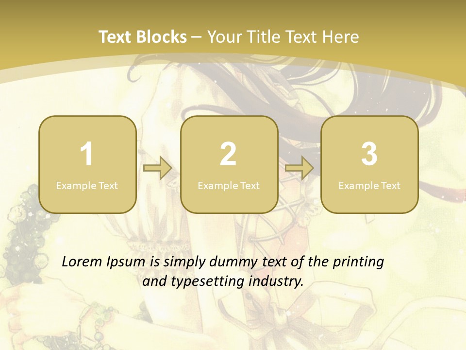 A Woman In A White Dress With Long Hair PowerPoint Template