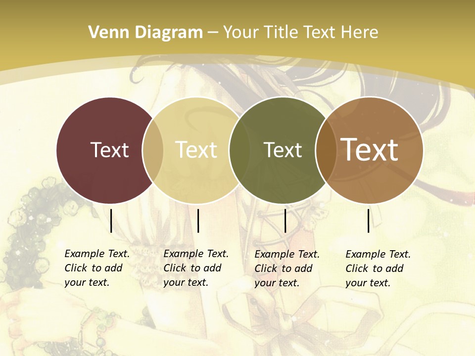 A Woman In A White Dress With Long Hair PowerPoint Template