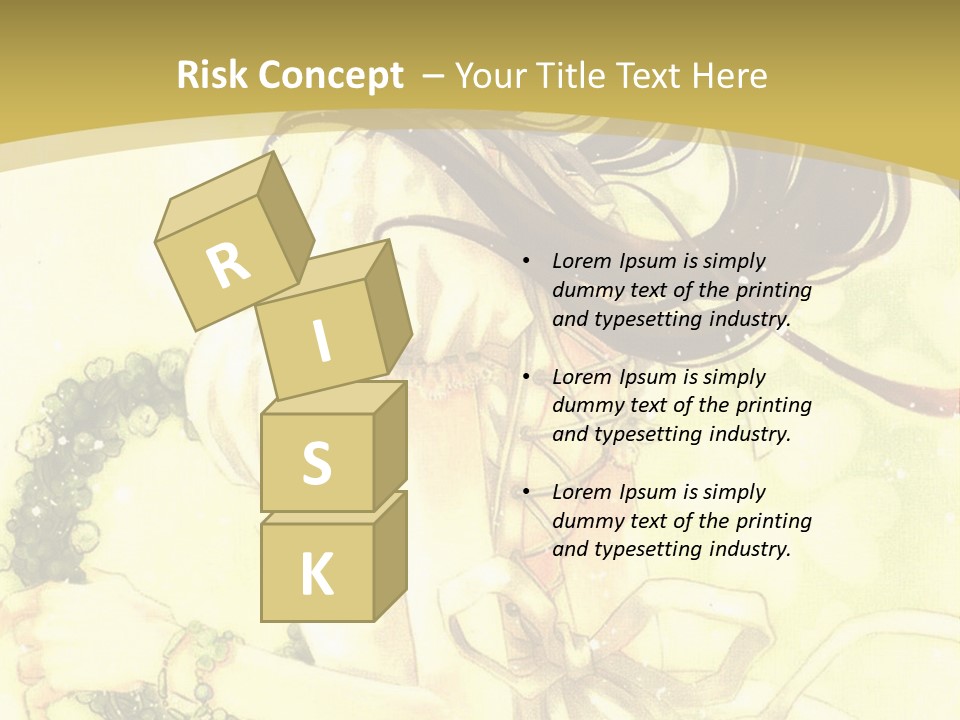 A Woman In A White Dress With Long Hair PowerPoint Template