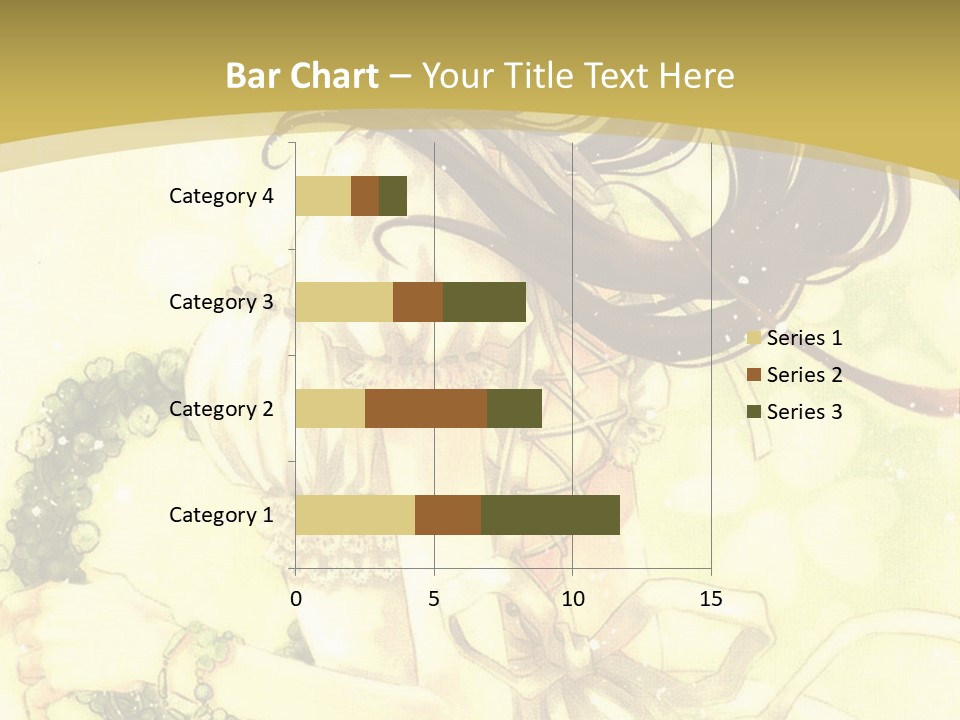 A Woman In A White Dress With Long Hair PowerPoint Template