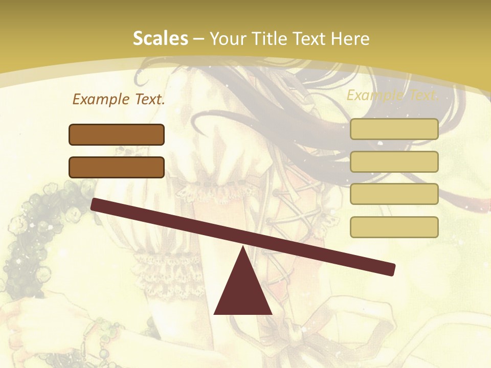 A Woman In A White Dress With Long Hair PowerPoint Template