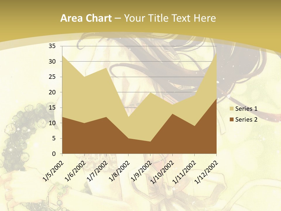 A Woman In A White Dress With Long Hair PowerPoint Template