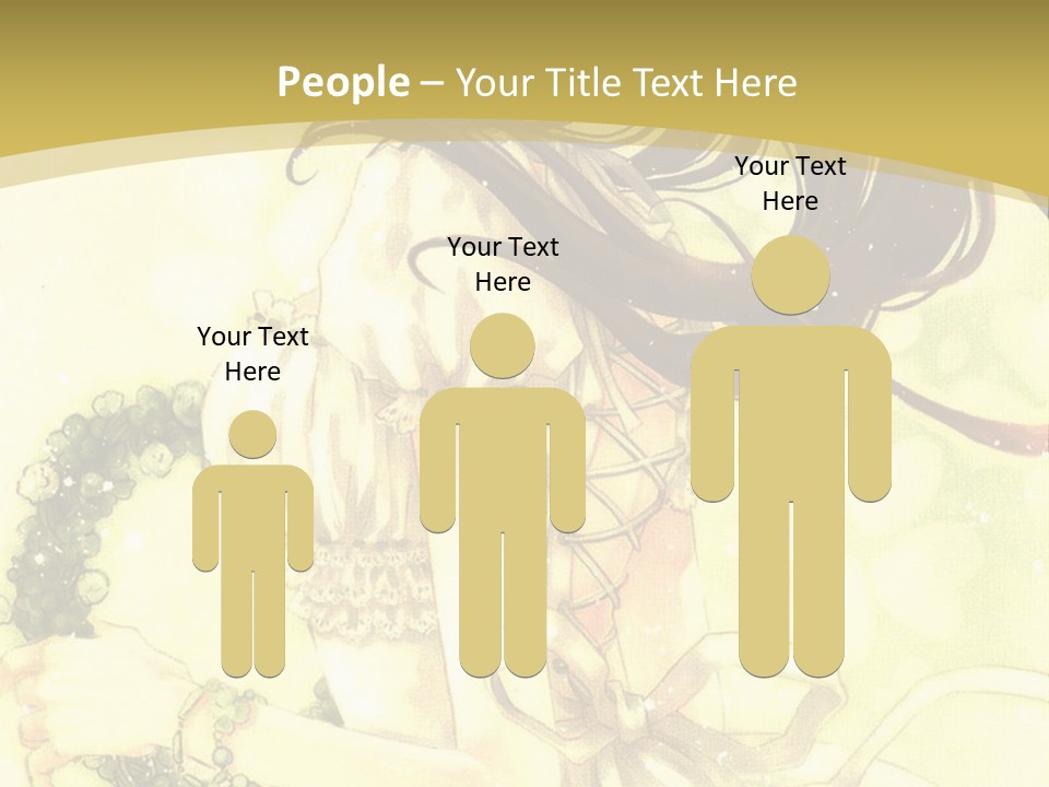 A Woman In A White Dress With Long Hair PowerPoint Template