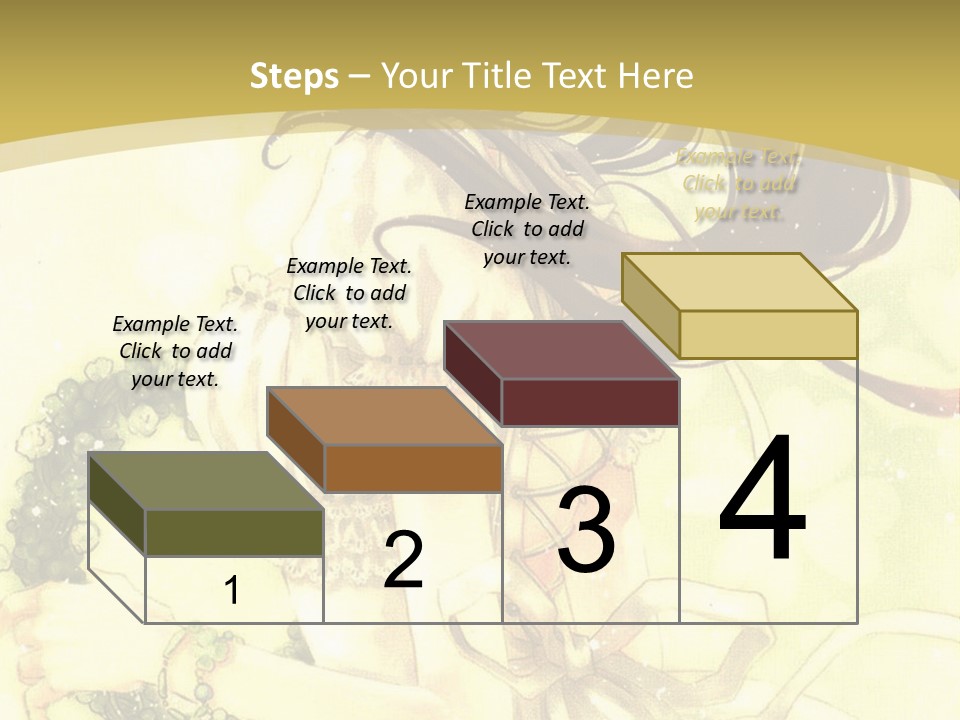 A Woman In A White Dress With Long Hair PowerPoint Template