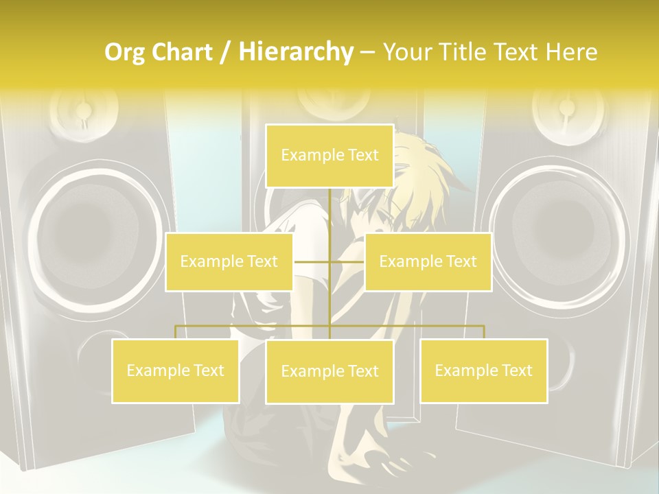 A Couple Of Speakers Sitting Next To Each Other PowerPoint Template