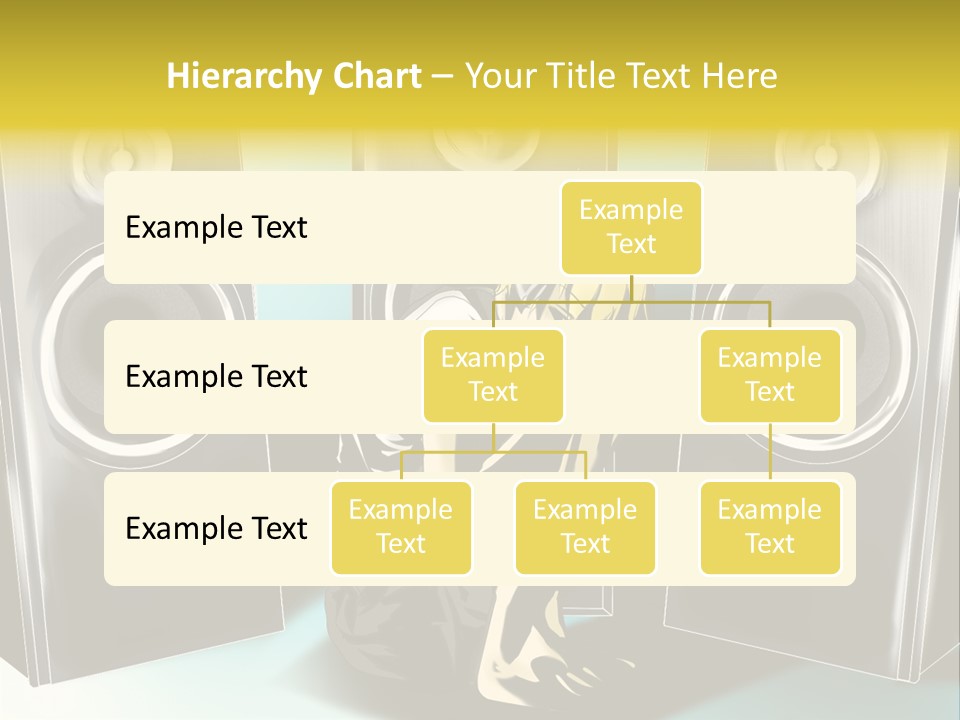 A Couple Of Speakers Sitting Next To Each Other PowerPoint Template