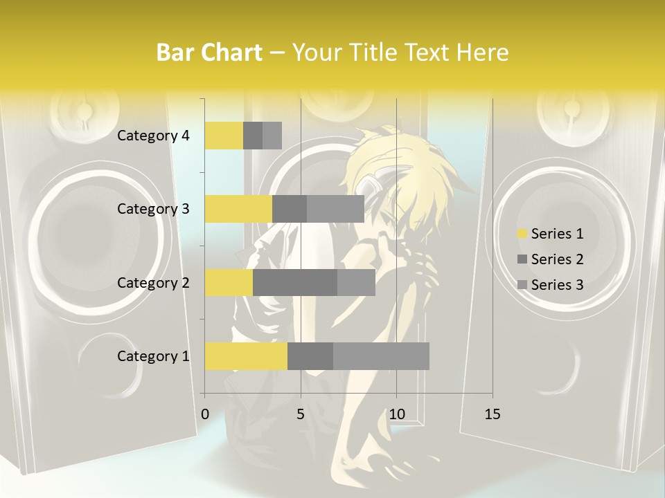 A Couple Of Speakers Sitting Next To Each Other PowerPoint Template