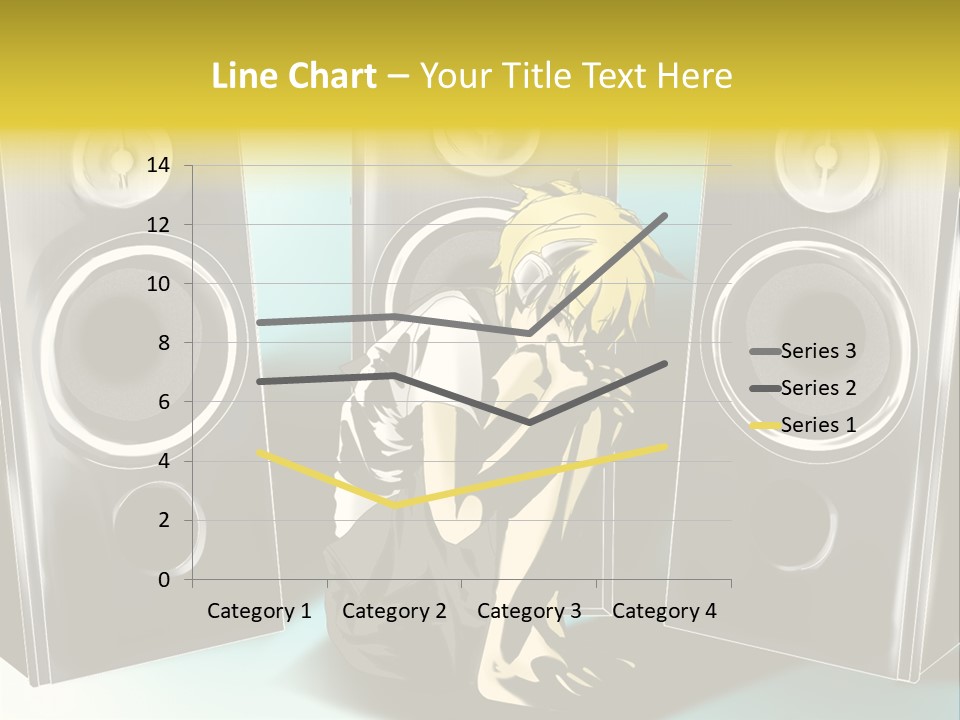 A Couple Of Speakers Sitting Next To Each Other PowerPoint Template