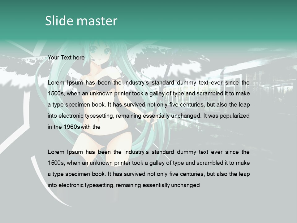 A Woman In A Bikini Holding A Wand PowerPoint Template