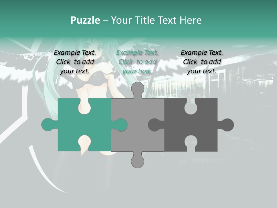 A Woman In A Bikini Holding A Wand PowerPoint Template