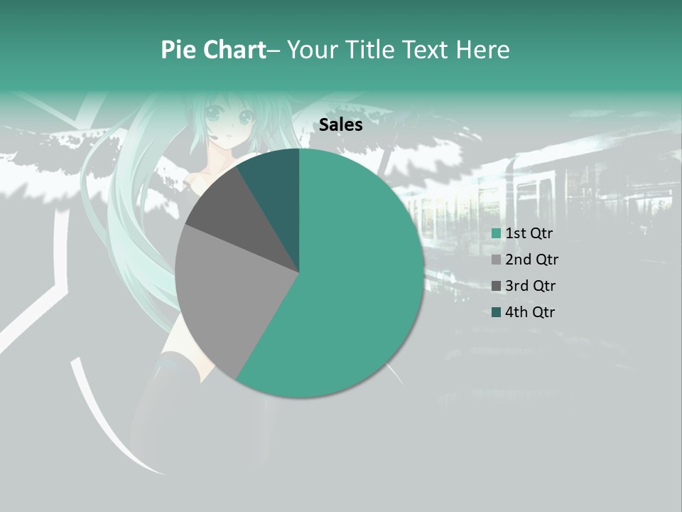 A Woman In A Bikini Holding A Wand PowerPoint Template