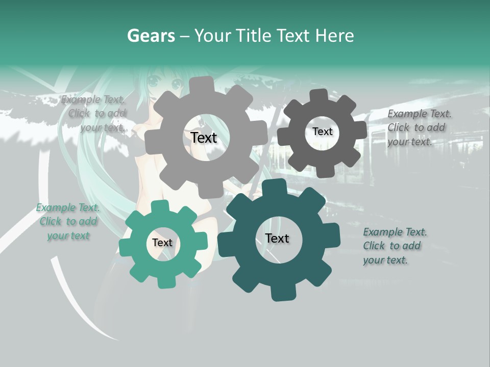 A Woman In A Bikini Holding A Wand PowerPoint Template