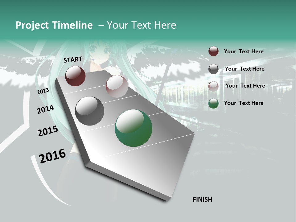 A Woman In A Bikini Holding A Wand PowerPoint Template