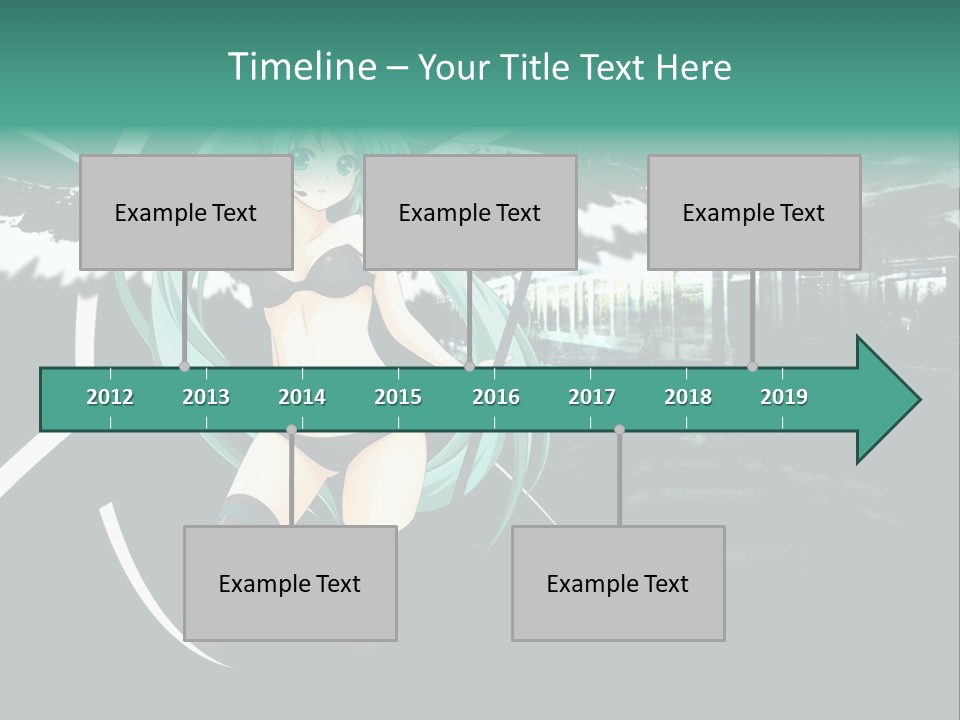 A Woman In A Bikini Holding A Wand PowerPoint Template