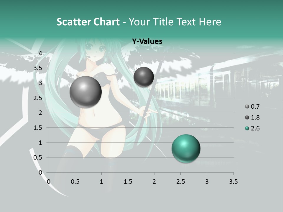 A Woman In A Bikini Holding A Wand PowerPoint Template