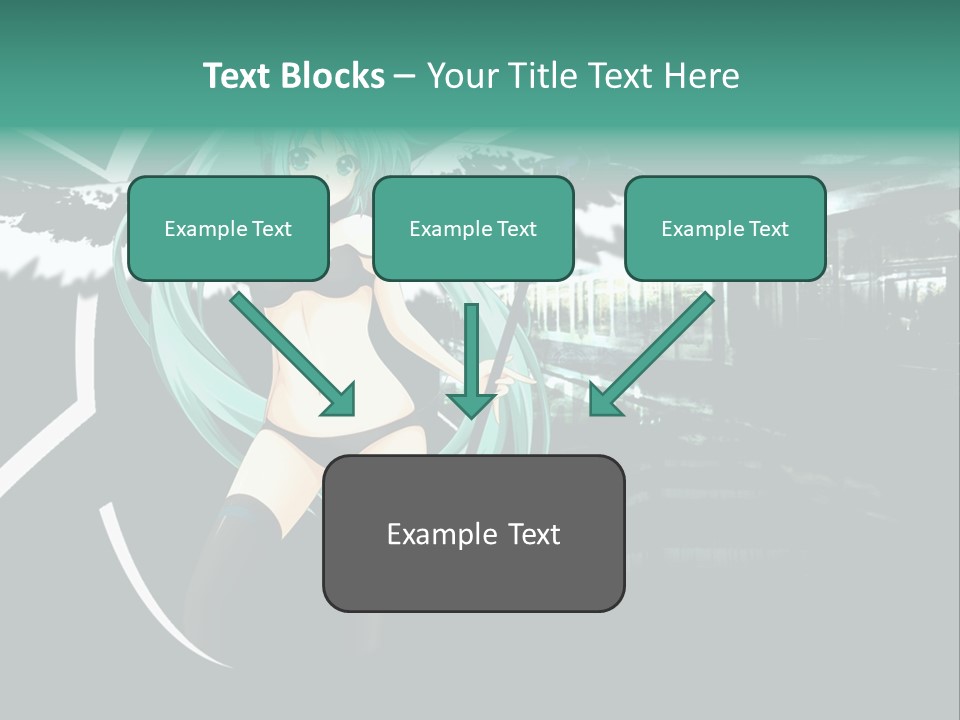 A Woman In A Bikini Holding A Wand PowerPoint Template