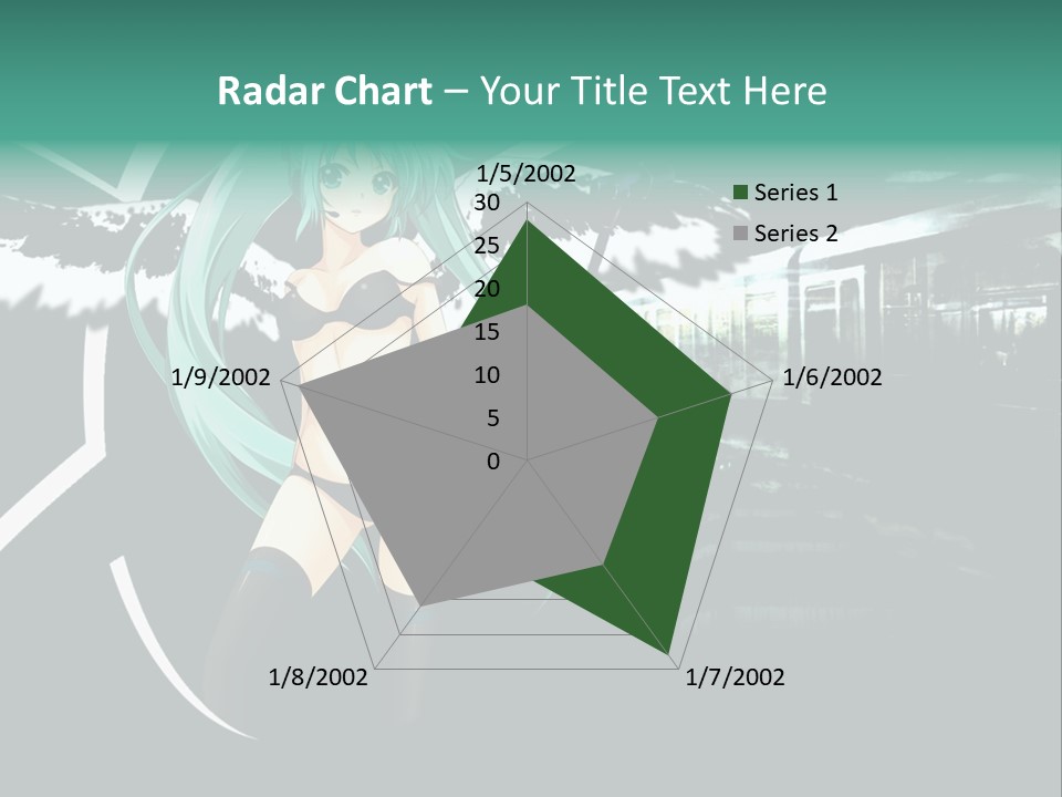 A Woman In A Bikini Holding A Wand PowerPoint Template