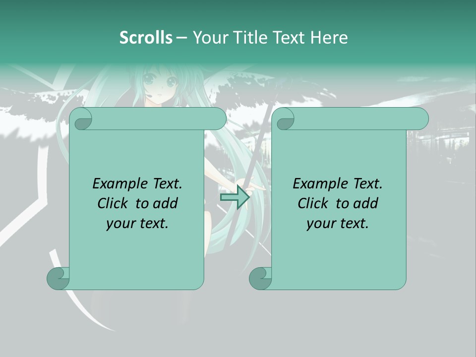 A Woman In A Bikini Holding A Wand PowerPoint Template