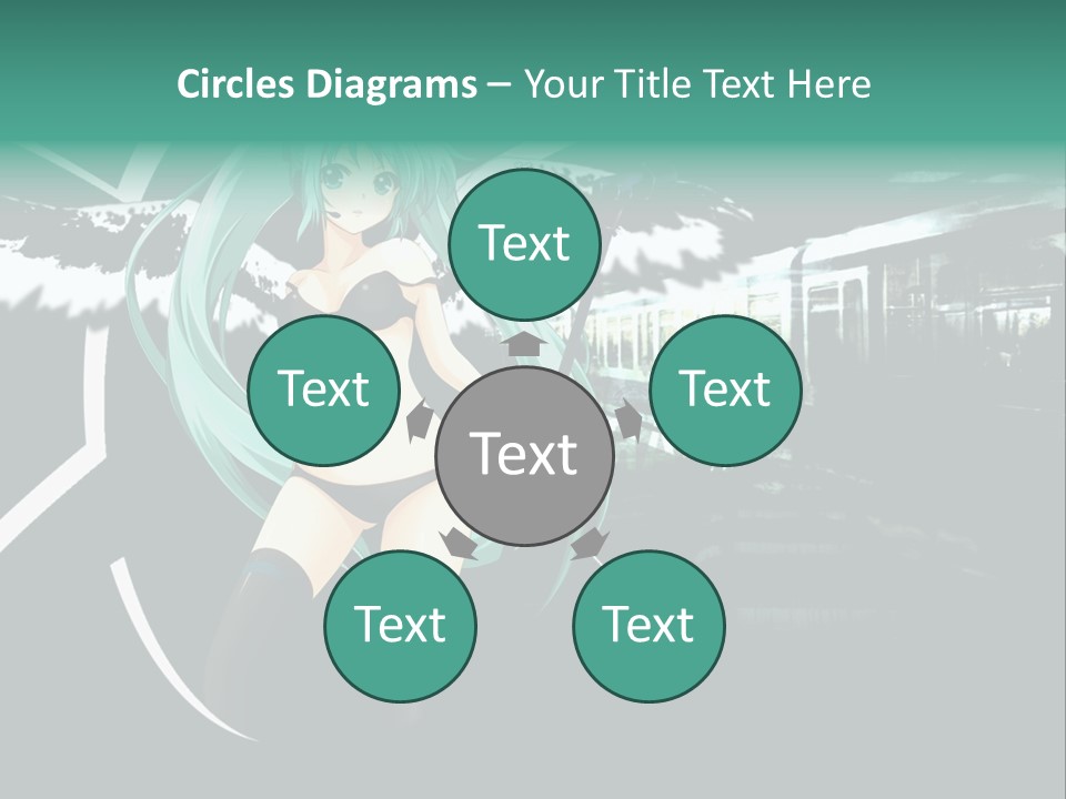 A Woman In A Bikini Holding A Wand PowerPoint Template