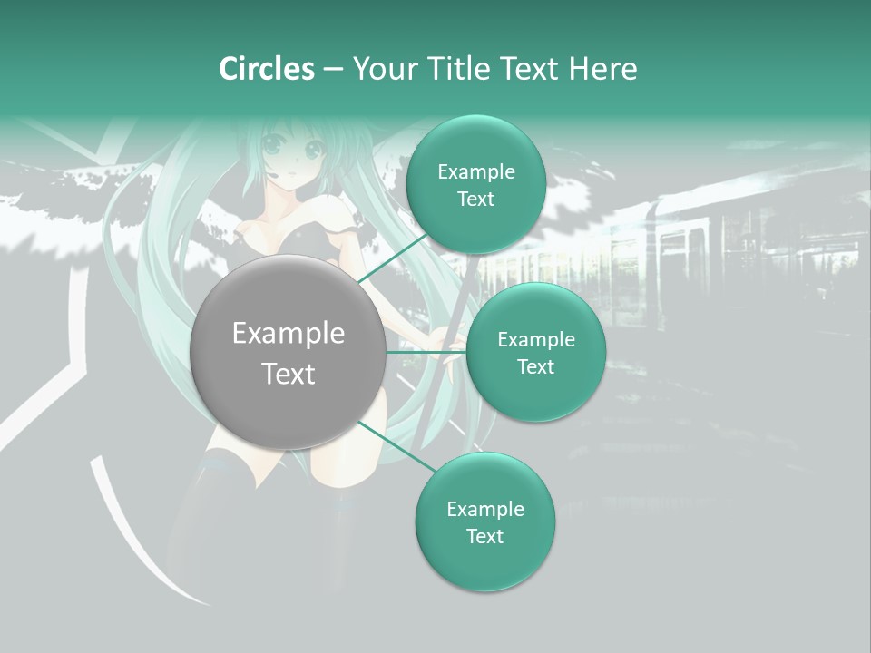 A Woman In A Bikini Holding A Wand PowerPoint Template