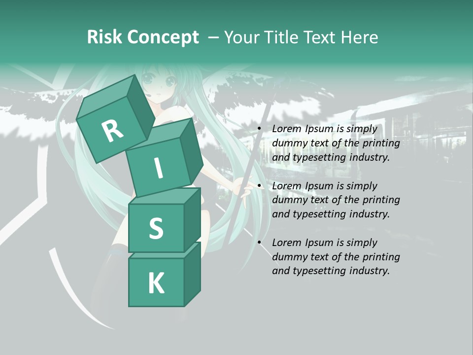 A Woman In A Bikini Holding A Wand PowerPoint Template