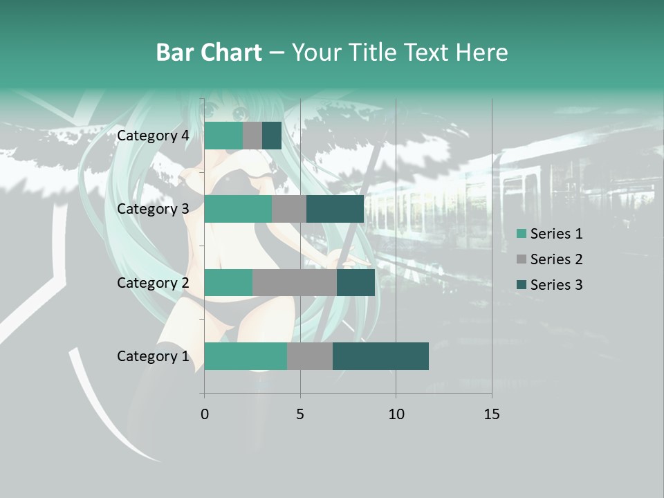 A Woman In A Bikini Holding A Wand PowerPoint Template