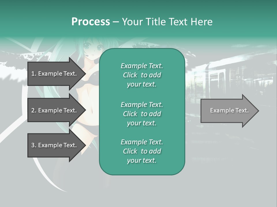 A Woman In A Bikini Holding A Wand PowerPoint Template