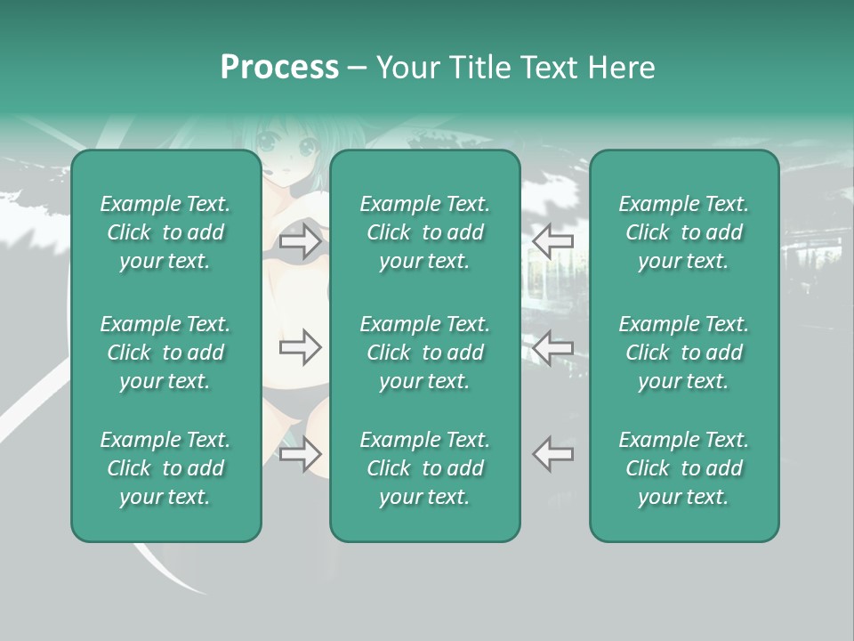 A Woman In A Bikini Holding A Wand PowerPoint Template