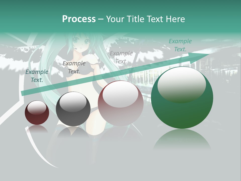 A Woman In A Bikini Holding A Wand PowerPoint Template