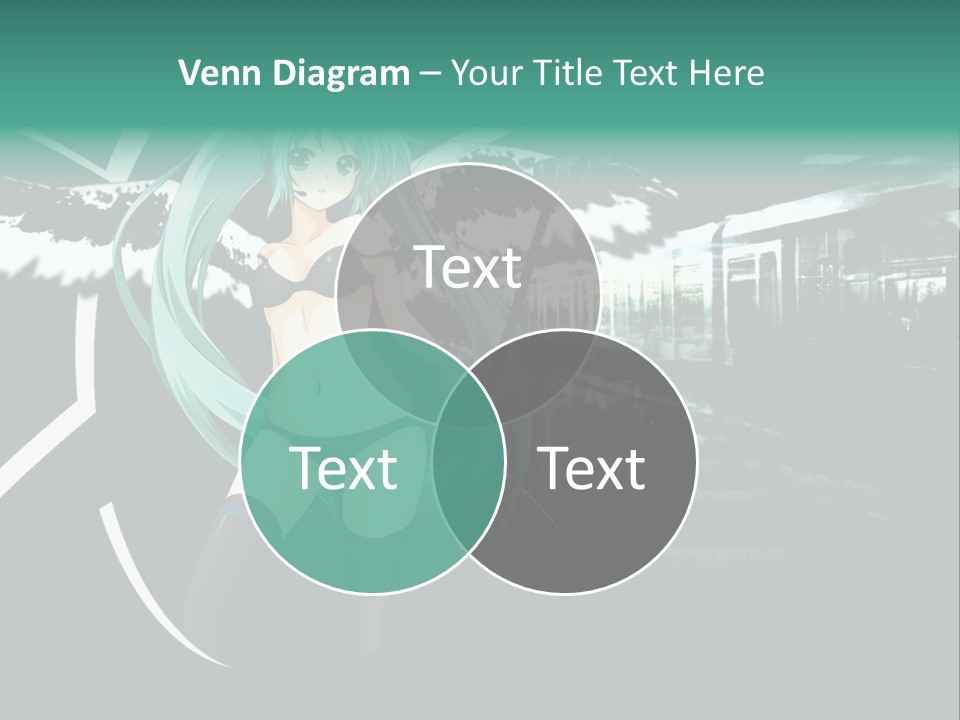 A Woman In A Bikini Holding A Wand PowerPoint Template