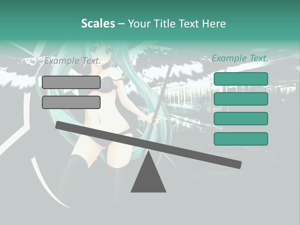 A Woman In A Bikini Holding A Wand PowerPoint Template