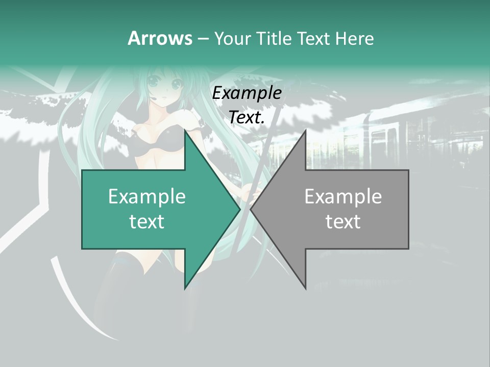 A Woman In A Bikini Holding A Wand PowerPoint Template