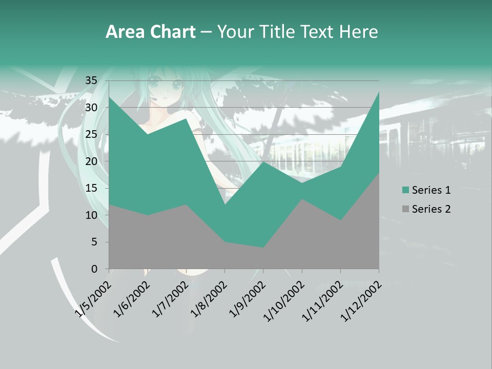 A Woman In A Bikini Holding A Wand PowerPoint Template