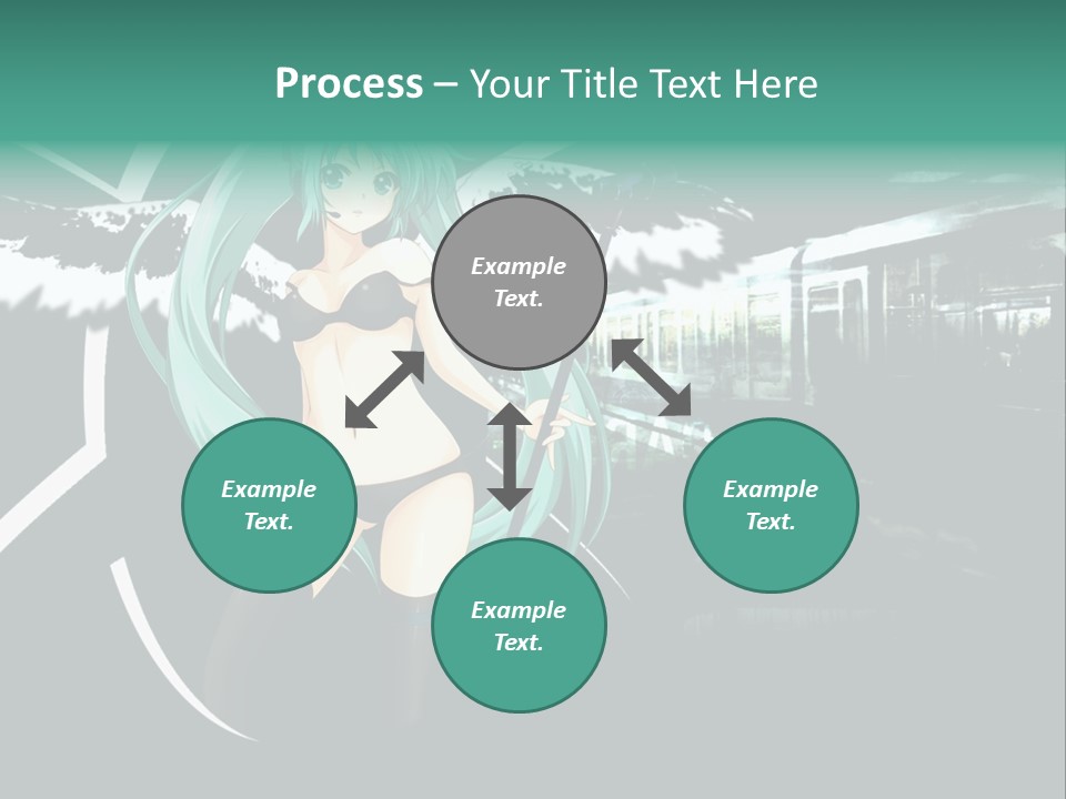 A Woman In A Bikini Holding A Wand PowerPoint Template