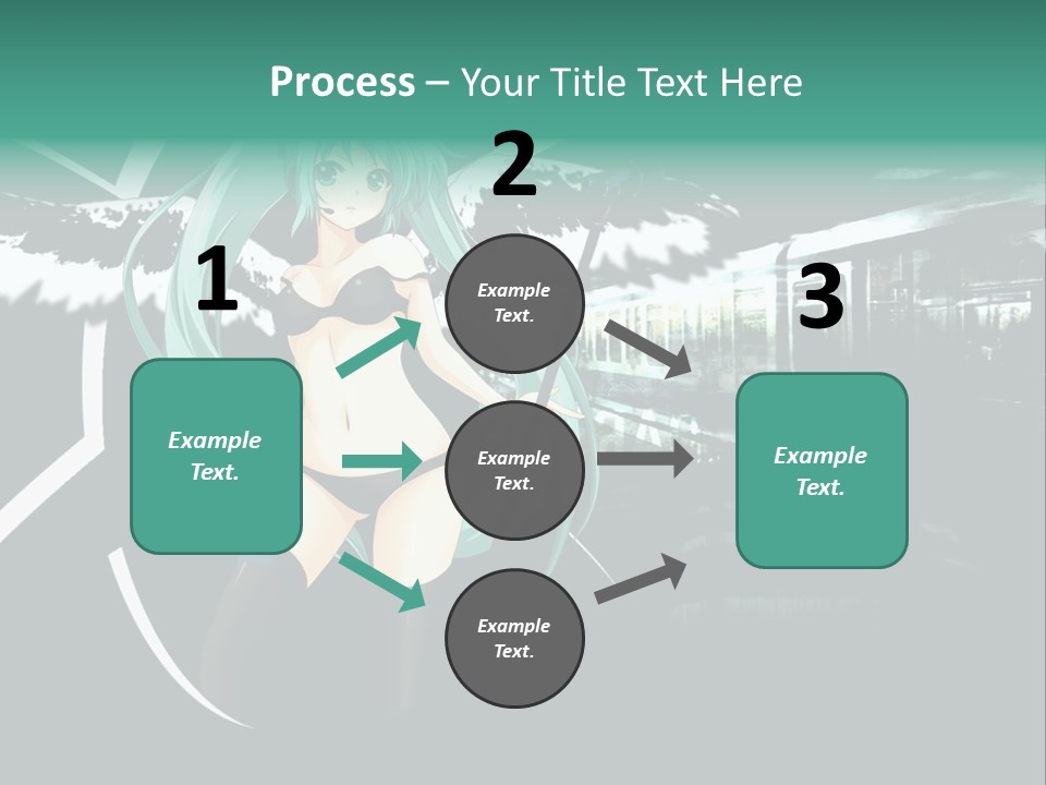 A Woman In A Bikini Holding A Wand PowerPoint Template