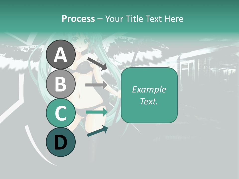 A Woman In A Bikini Holding A Wand PowerPoint Template