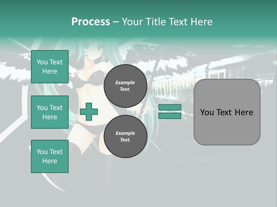 A Woman In A Bikini Holding A Wand PowerPoint Template