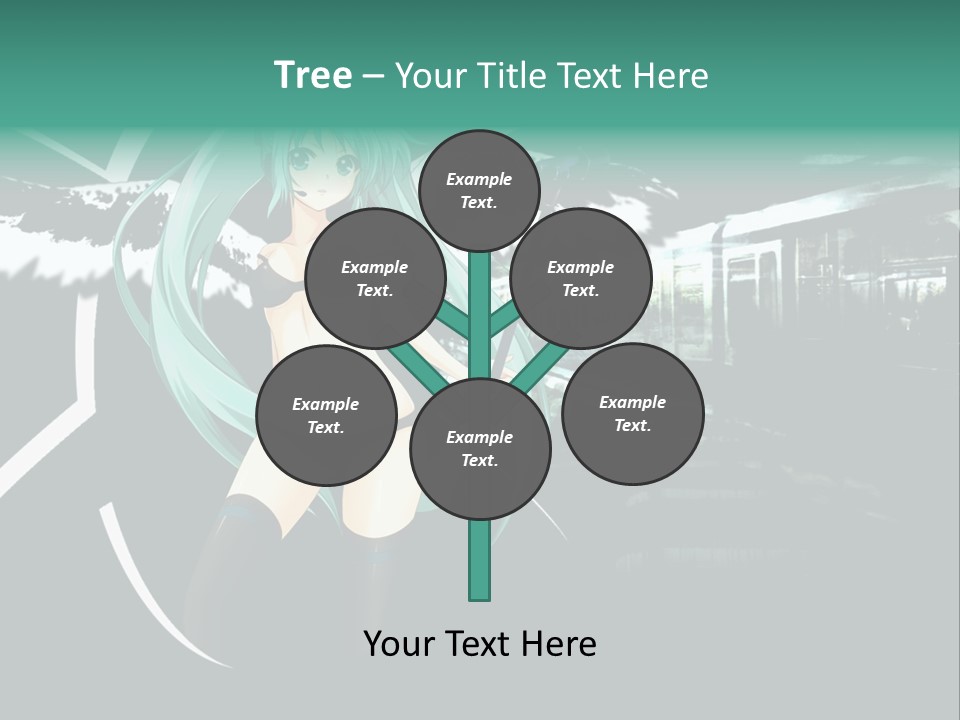 A Woman In A Bikini Holding A Wand PowerPoint Template