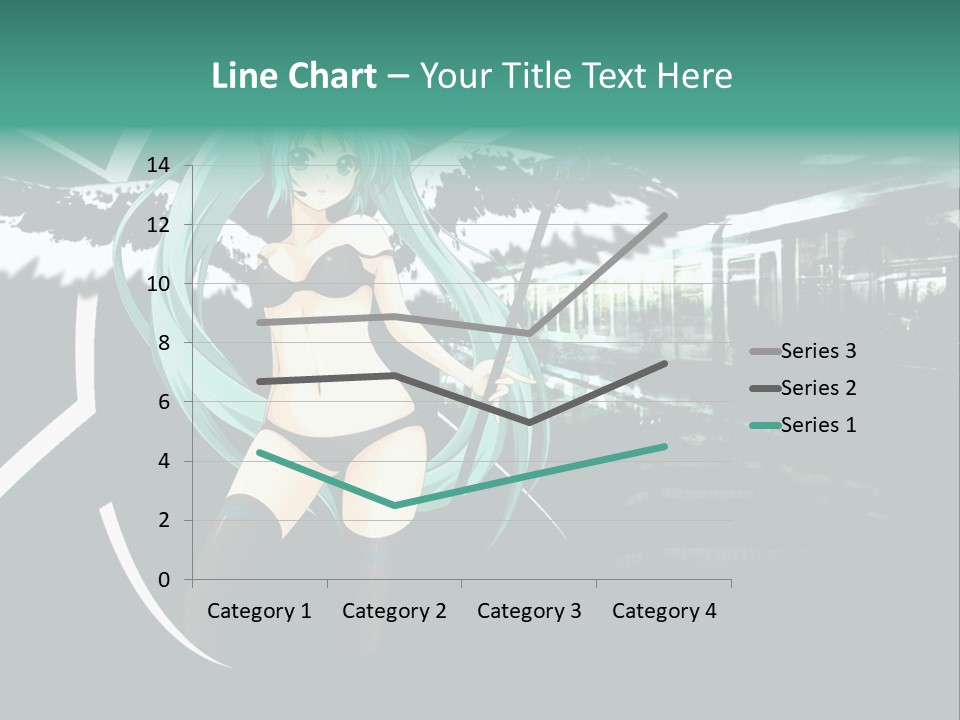 A Woman In A Bikini Holding A Wand PowerPoint Template