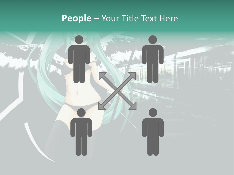 A Woman In A Bikini Holding A Wand PowerPoint Template