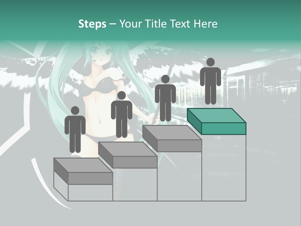 A Woman In A Bikini Holding A Wand PowerPoint Template