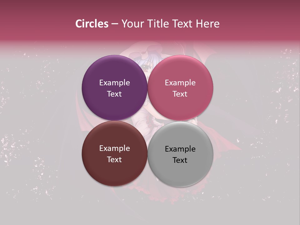 A Woman In A Costume With Bats In The Background PowerPoint Template