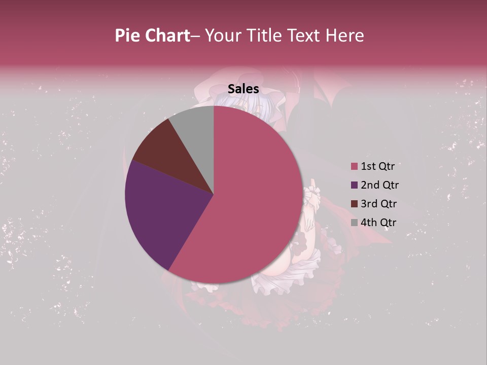 A Woman In A Costume With Bats In The Background PowerPoint Template